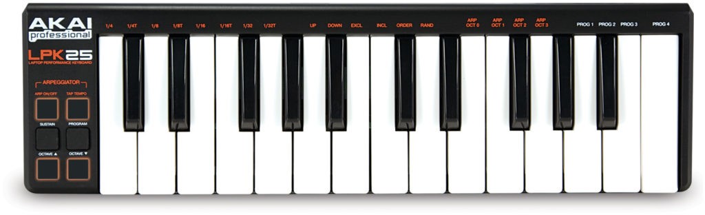 Le clavier MIDI portable LPK 25 d'AKAI