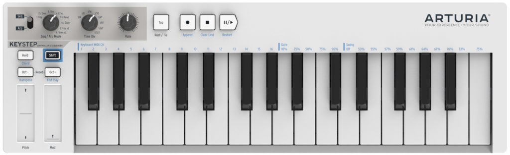 Le clavier MIDI Arturia Keystep