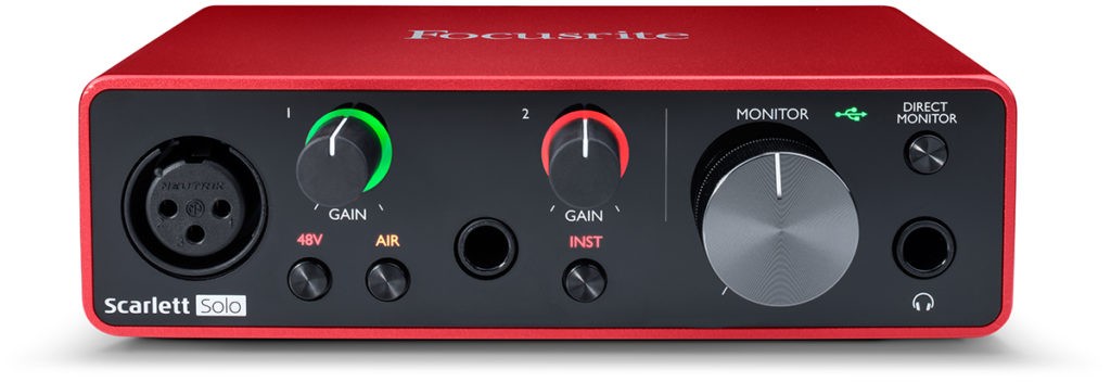 L'interface audio Focusrite Scarlett Solo