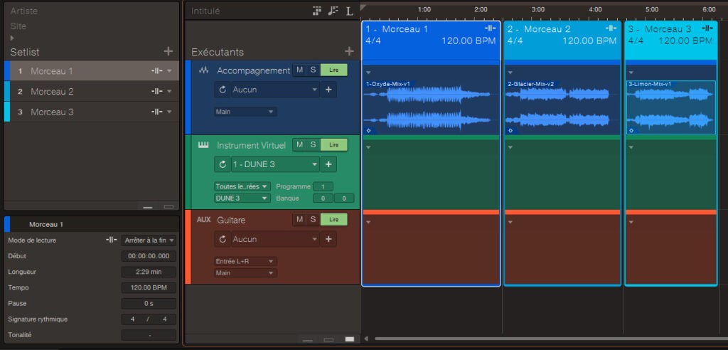 Mode Show dans Studio One 6